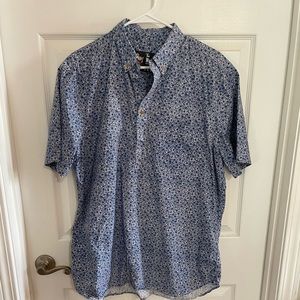 Chubbies, Nutter - pop-over shirt, XL, blue & white floral